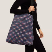 Sac Ajustable Points rouges, bleus et beige (De près)