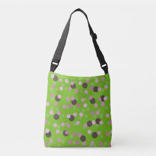 Sac Ajustable Points verts, roses et marron