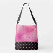 Sac Ajustable Pois de parties scintillant dans les tons rose et  (Dos)