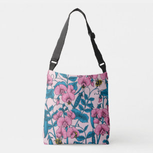 Sac Ajustable Pois doux et bourdons, rose et bleu