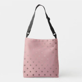 Sac Ajustable pois élégants faux rose or rose (Dos)