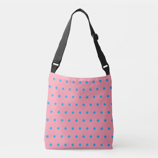 Sac Ajustable Pois géométriques bleu rose (Devant)