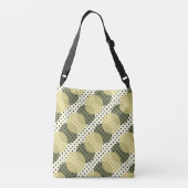 Sac Ajustable Pois noir vert sur crème (Dos)