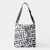 Sac Ajustable Pois noirs blanc arrière - plan vache dalmate chie (Devant)