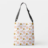 Sac Ajustable Pois rose or (Dos)