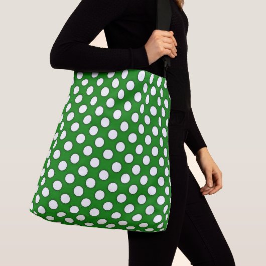 Sac Ajustable Pois verts (De près)