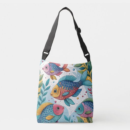 Sac Ajustable Poisson arc-en-ciel sous-marin (Devant)