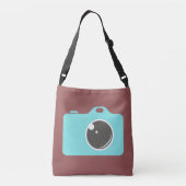 Sac Ajustable Pop Art Blue Caméra Bourgogne (Dos)