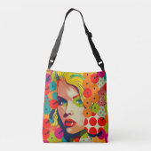 Sac Ajustable Pop Art Femme Face Motif dynamique (Dos)