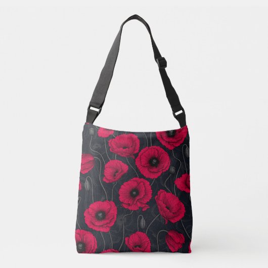 Sac Ajustable Poppies rouges (Devant)