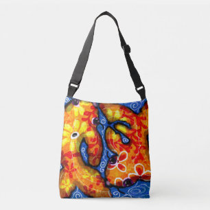 Sac Ajustable Porte-bagages - Koi Fish Art Abstrait