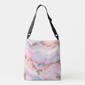 Sac Ajustable Porte rose clair Marbre Collection populaire (Dos)