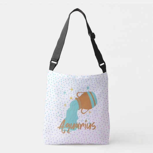 Sac Ajustable Porteur d'eau Aquarius moderne Zodiac (Devant)