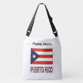 Sac Ajustable Porto Rico et drapeau portoricain avec votre nom (Devant)