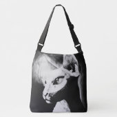 Sac Ajustable Portrait blanc d'animal de contraste de noir de (Devant)