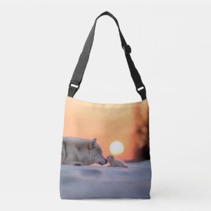 Sac Ajustable Portrait d'animal loup aimant 