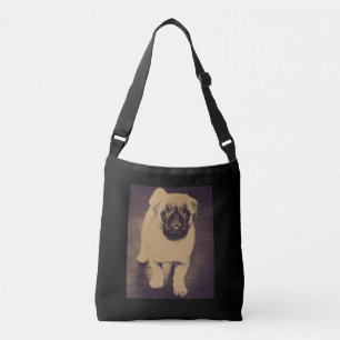 Sac Ajustable Portrait de chien Carlin mignon