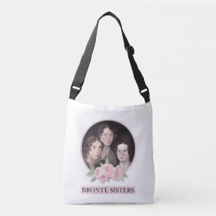 Sac Ajustable Portrait de soeurs Bronte avec roses roses roses