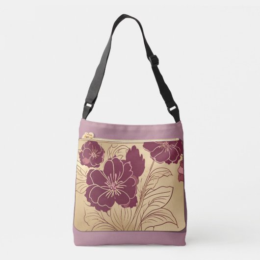 Sac Ajustable Poudre florale crémeuse art IA (Dos)