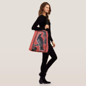 Sac Ajustable poule noire avec rouge (Sur le modèle)