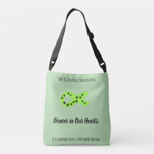 Sac Ajustable Pour Toujours Dans Nos Cœurs Ruban Vert Citron de