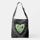 Sac Ajustable Primula Coeur noir jaune point coeur (Dos)