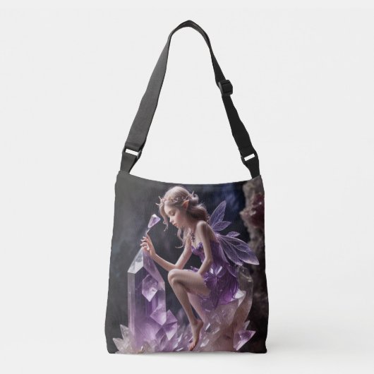 Sac Ajustable Princesse Fée Fantastique Cristal d'Améthyste (Devant)