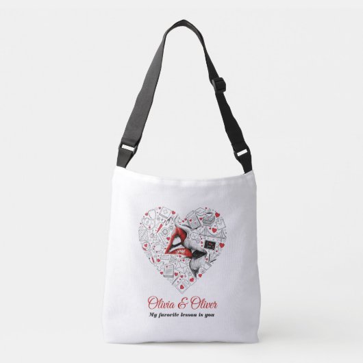 Sac Ajustable Professeur Ma Leçon Préférée Saint-Valentin (Devant)