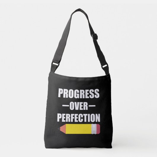 Sac Ajustable Progrès Plutôt que Perfection Retour à l'école Ens (Devant)