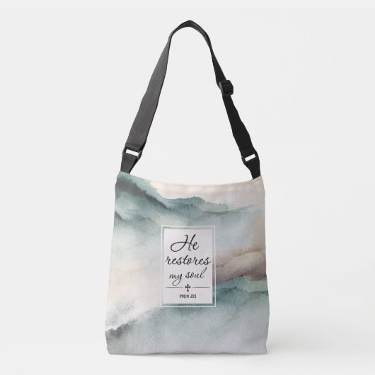 Sac Ajustable Psaume 23"4 Il Restaure Ma Croix De L'Âme (Devant)