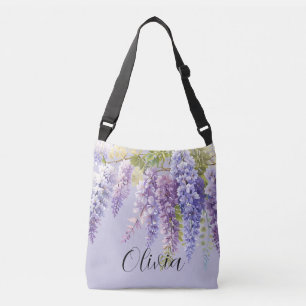 Sac Ajustable Purple lavande aquarelle glycine florale lilas