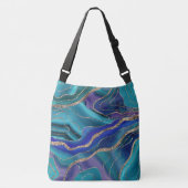 Sac Ajustable Purple Turquoise Galaxy Nebula Agate No. 1 Parties (Devant)