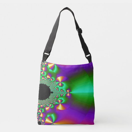Sac Ajustable Purplish et Green Fractal (Devant)