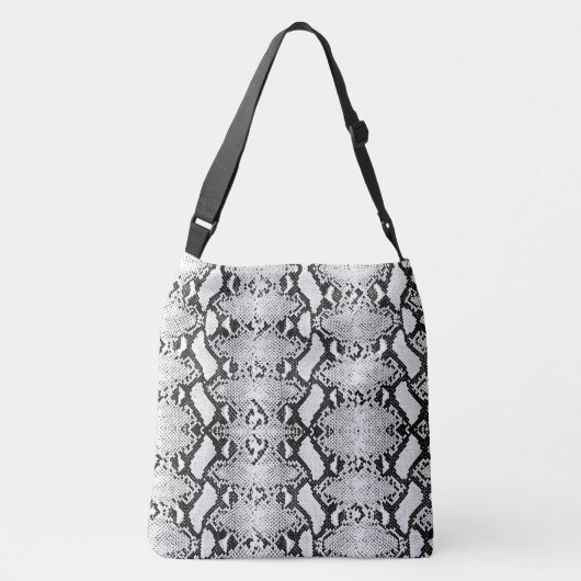 Sac Ajustable Python noir et blanc exotique (Dos)