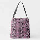 Sac Ajustable Python rose exotique Snakeskin (Dos)