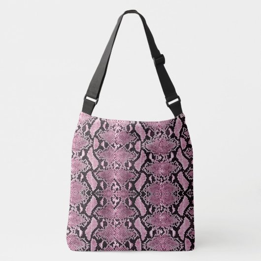Sac Ajustable Python rose exotique Snakeskin (Devant)
