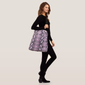 Sac Ajustable Python Snakeskin de lavage rose exotique (Sur le modèle)