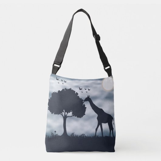 Sac Ajustable Quand la Lune murmure à la Giraffe (Devant)