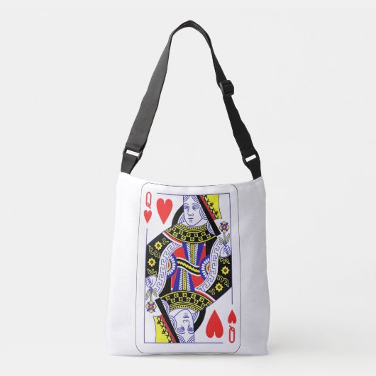 Sac Ajustable Queen of Hearts Surdimensionné Graphisme, Jouer de (Devant)