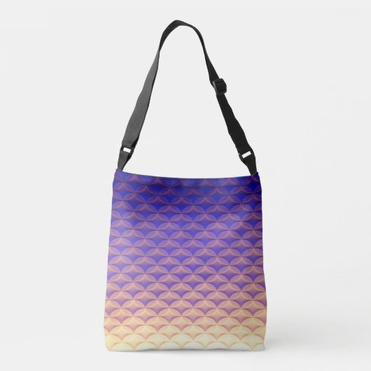 Sac Ajustable Queue de sirène tendance à motif bleu, violet et j (Dos)