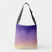 Sac Ajustable Queue de sirène tendance à motif bleu, violet et j (Devant)
