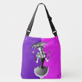 Sac Ajustable Quirky Jester Holding two Playing Cards (Devant)