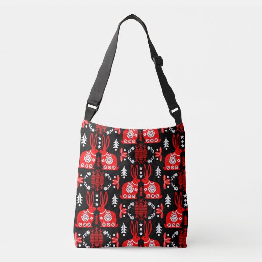 Sac Ajustable Rabbit Nordic Scandinavian Folk Art (Devant)