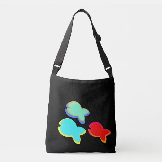 Sac Ajustable Rainbow Fish Black (Devant)