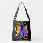 Sac Ajustable Rainbow Letter M Monogram Abstract (Devant)