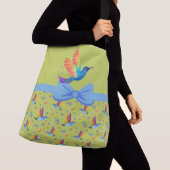 Sac Ajustable Rainbows et Love Humming Bird in Lime (De près)