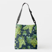 Sac Ajustable Raisin vert : Aquarelle Motif foncé (Dos)