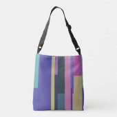 Sac Ajustable Rayures Abstraites violettes, roses et gris (Dos)