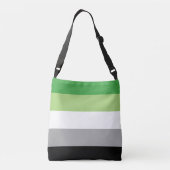Sac Ajustable Rayures de fierté aromantique (Dos)