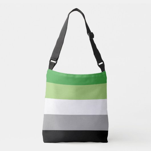 Sac Ajustable Rayures de fierté aromantique (Devant)